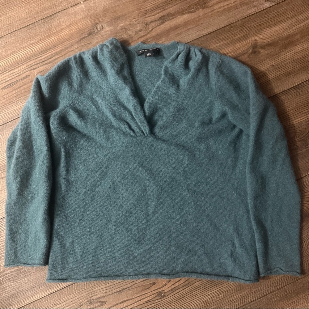 Banana Republic Teal Wool Angora Blend Sweater Tagged XL Fits S/M